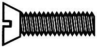 Heavy-Duty Brass Flat Head Screws – 10 Pack, 1/2 x .060"